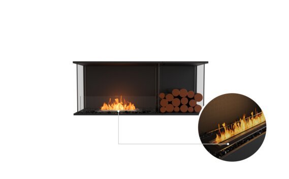 Flex 50 - Ethanol - Black / Black / Installed View by EcoSmart Fire