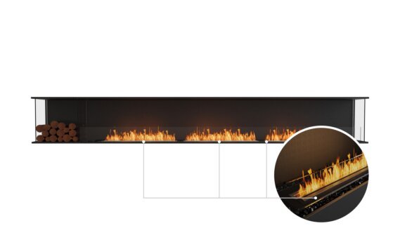 Flex 140 - Ethanol - Black / Black / Installed View by EcoSmart Fire