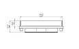 Linear 50 Fireplace Insert - Technical Drawing / Front by EcoSmart Fire