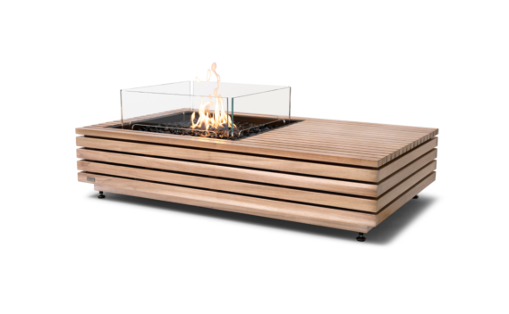 Manhattan 50 Fire Pit - Gas LP/NG / Teak / *Accessory inclusions may vary / Teak colours may vary by EcoSmart Fire
