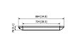 Spot 2800W Radiant Heater - Technical Drawing / Top by Heatscope Heaters