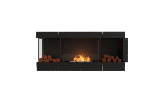 Flex 68LC.BX2 Left Corner - Ethanol / Black / Uninstalled view - Logs not included by EcoSmart Fire