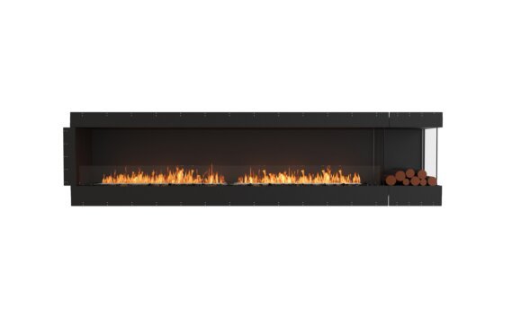 Flex 122RC.BXR Right Corner - Ethanol / Black / Uninstalled view - Logs not included by EcoSmart Fire