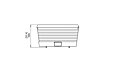 Loop Fire Pit Table - Technical Drawing / Front by 