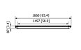Vision 3200W Radiant Heater - Technical Drawing / Top by Heatscope Heaters