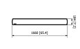 Vision 3200W Radiant Heater - Technical Drawing / Front by Heatscope Heaters