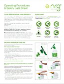 e-NRG safety data sheet