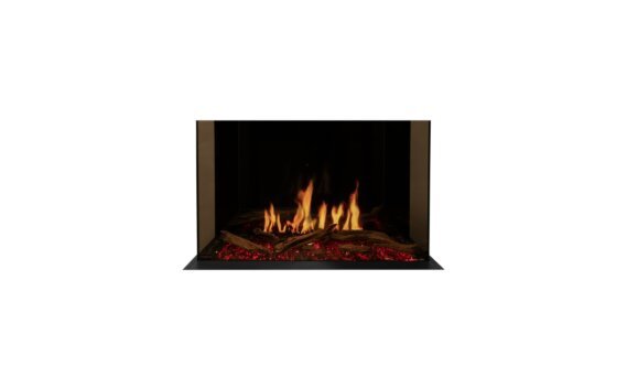 Motion 30 Electric Fireplace - Electric / Black / Orange Flame by EcoSmart Fire