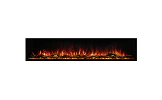 Switch 80 Electric Fireplace - Electric / Black / Orange Flame by EcoSmart Fire