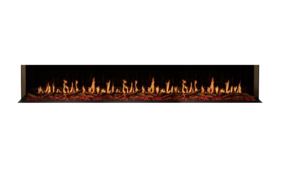 Motion 120 Electric Fireplace - Electric / Black / Orange Flame by EcoSmart Fire