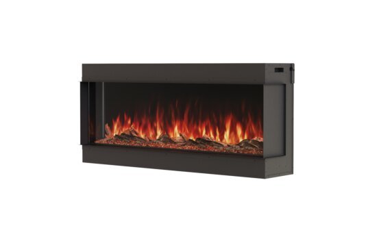 Switch 56 Electric Fireplace - Electric / Black / Orange flame by EcoSmart Fire