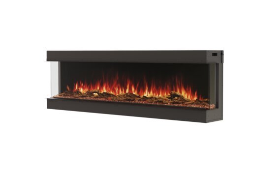 Switch 80 Electric Fireplace - Electric / Black / Orange Flame by EcoSmart Fire