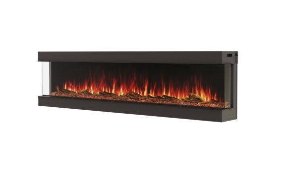Switch 96 Electric Fireplace - Electric / Black / Orange Flame by EcoSmart Fire