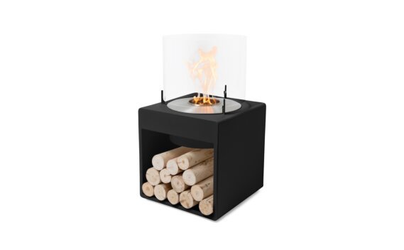 Pop 8L Designer Fireplace - Ethanol / Black / *Logs not included by EcoSmart Fire