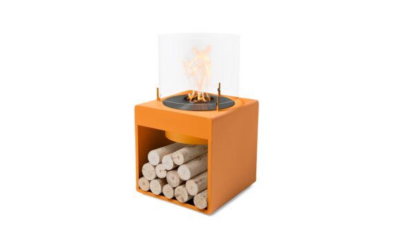 Pop 8L Designer Fireplace - Ethanol - Black / Orange / *Logs not included by EcoSmart Fire