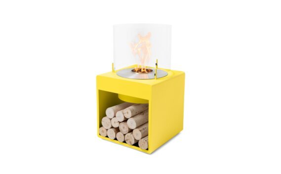 Pop 8L Designer Fireplace - Ethanol / Yellow / *Logs not included by EcoSmart Fire