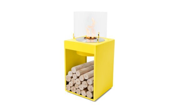 Pop 8T Designer Fireplace - Ethanol / Yellow / *Logs not included by EcoSmart Fire