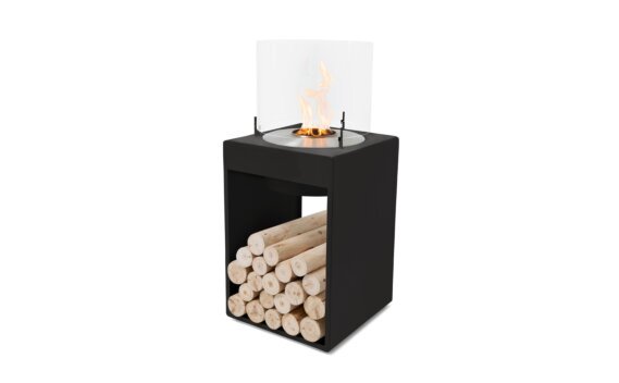 Pop 8T Designer Fireplace - Ethanol / Black / *Logs not included by EcoSmart Fire